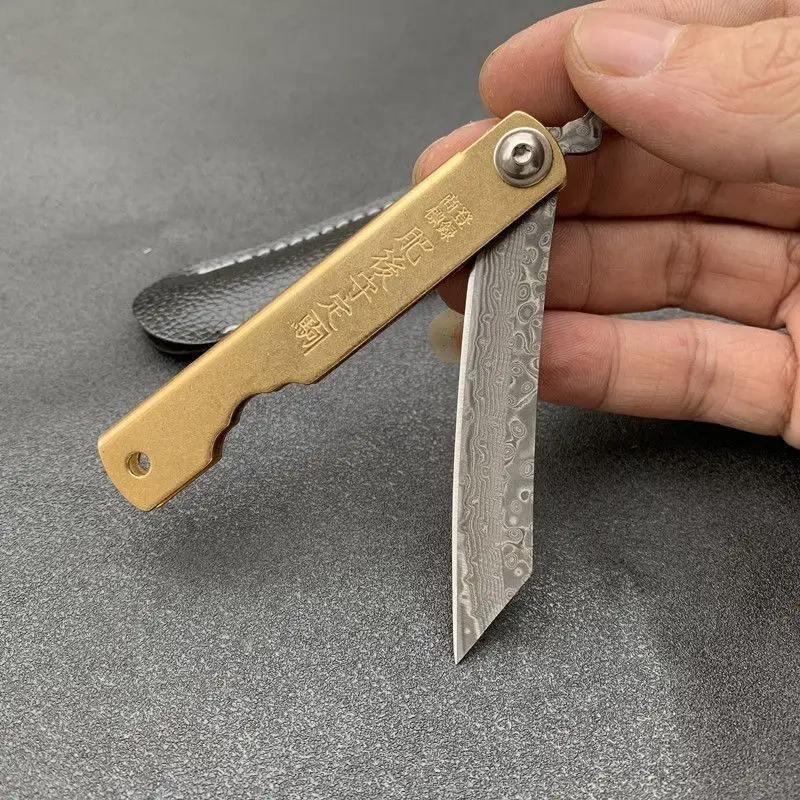 Woodworking In Japanese - Higonokami japonês mini bolso faca dobrável