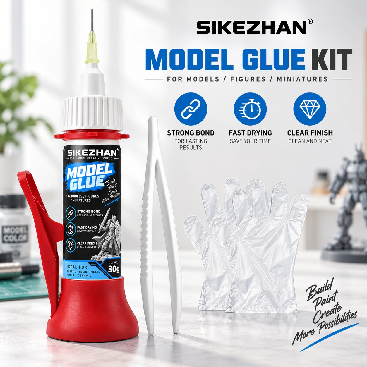 Woodworking Glue - Kit de adesivo de precisão SIKEZHAN