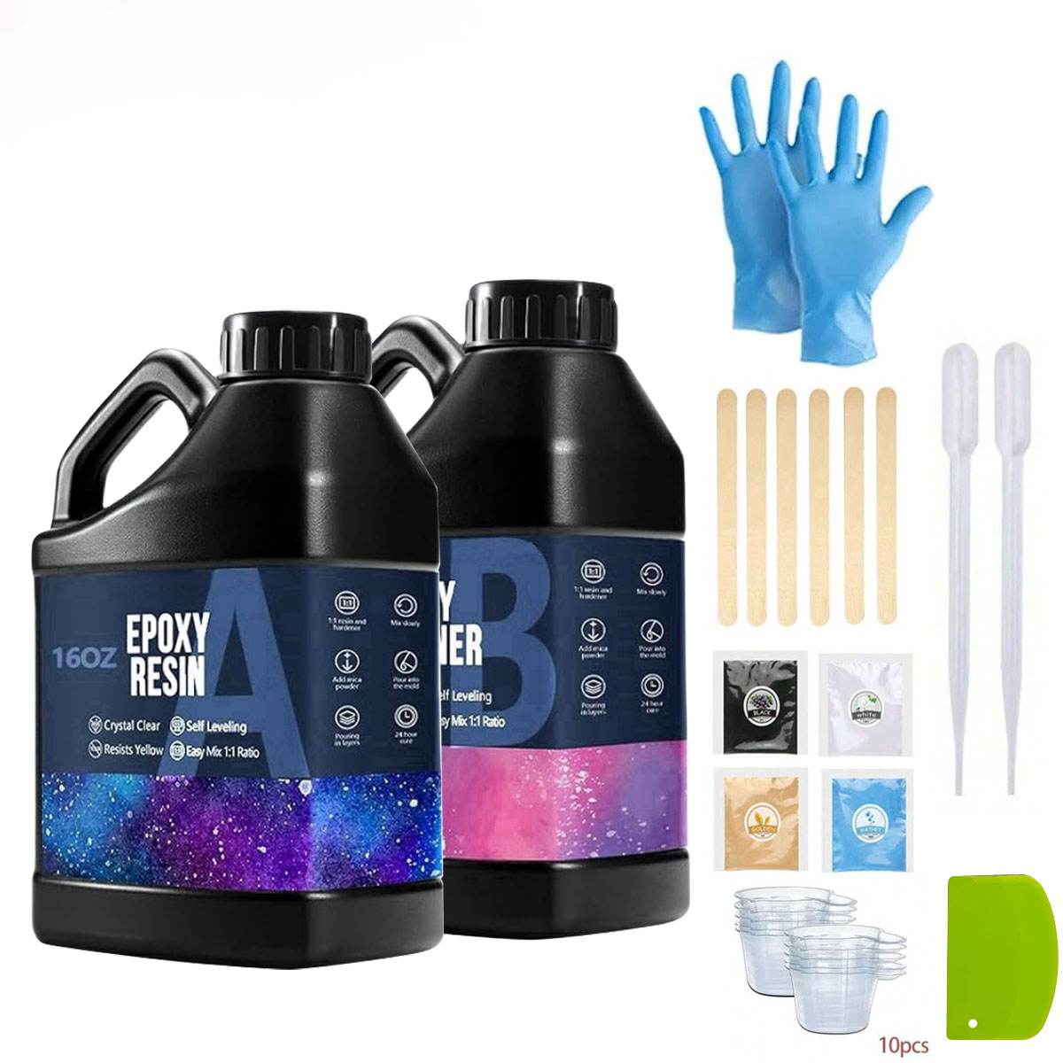 Kit de resina epóxi cristalina - Woodworking Resin avaliação e preço
